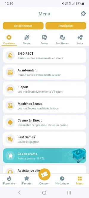 Télécharger Melbet Cameroun pour Android